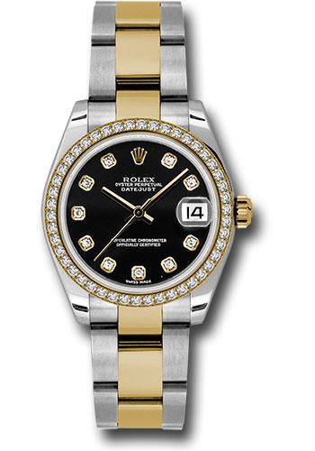Rolex Datejust 31 Black Diamond Oyster 178383 watch