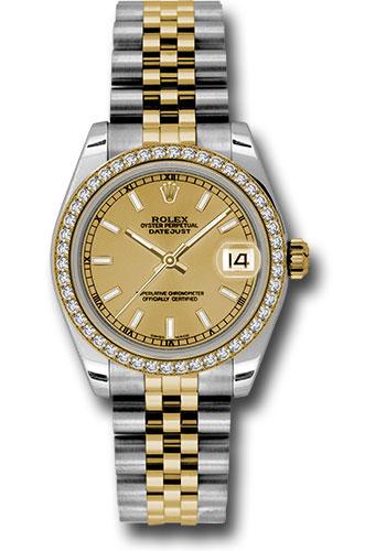 Pre-owned Rolex Steel and Yellow — 178383
