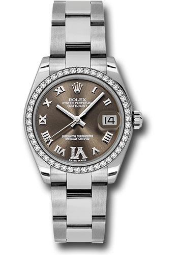 Rolex Datejust 31 Bronze Diamond Roman Vi Roman Oyster 178384 watch