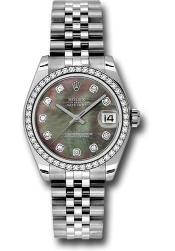 Rolex Datejust 31 White Gold Mother-of-Pearl Diamond Dial Jubilee Bracelet 178384 watch