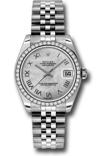 Rolex Datejust 31 MOP Roman White Gold Jubilee 178384 watch