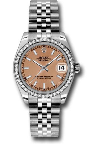 Rolex Datejust 31 Pink Index White Gold Jubilee 178384 watch
