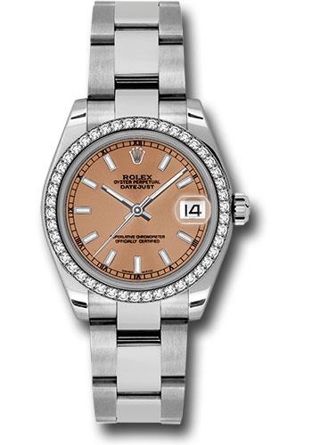 Rolex Datejust 31 Pink Index White Gold Oyster 178384 watch