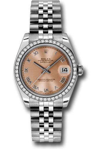 Rolex Datejust 31 Pink Roman White Gold Jubilee 178384 watch