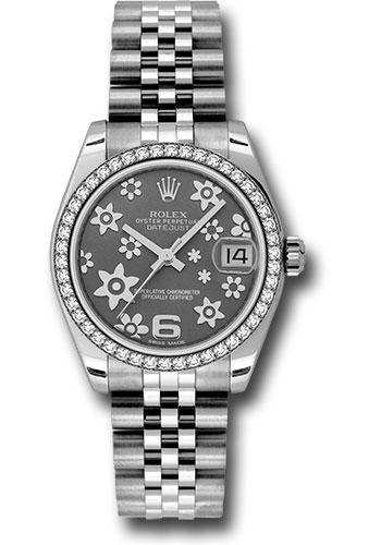 Rolex Datejust 31 Floral Motif White Gold Jubilee 178384 watch
