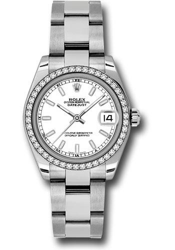 Rolex Datejust 31 White Index White Gold Oyster 178384 watch