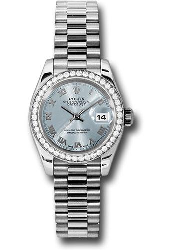 Pre-owned Rolex Platinum Lady-Datejust 26 — 179136