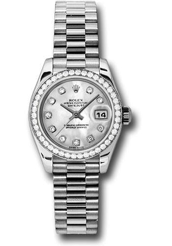 Pre-owned Rolex Platinum Lady-Datejust 26 — 179136
