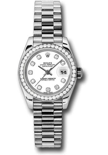 Pre-owned Rolex Platinum Lady-Datejust 26 — 179136