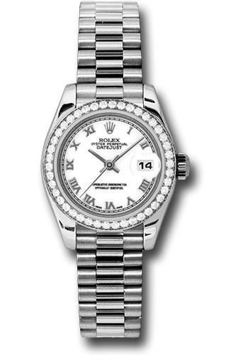 Pre-owned Rolex Platinum Lady-Datejust 26 — 179136