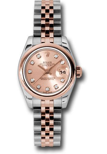 Pre-owned Rolex Steel and Everose — 179161