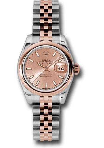 Pre-owned Rolex Steel and Everose — 179161