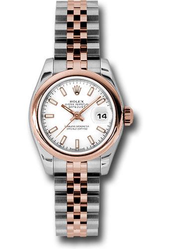 Pre-owned Rolex Steel and Everose — 179161