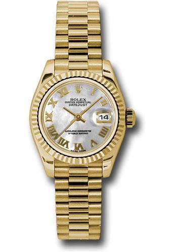 Pre-owned Rolex Yellow Gold Lady-Datejust — 179178