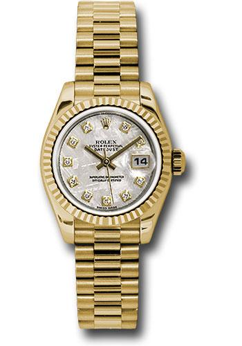 Pre-owned Rolex Yellow Gold Lady-Datejust — 179178