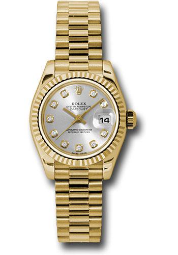 Pre-owned Rolex Yellow Gold Lady-Datejust — 179178