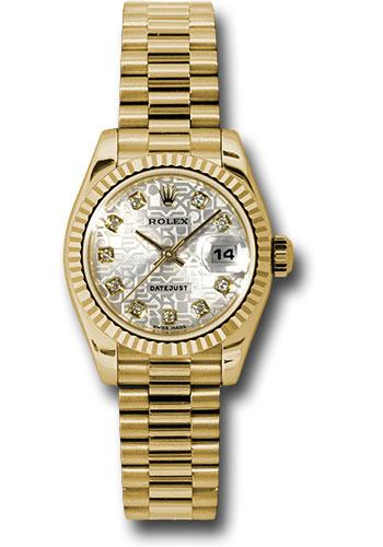 Pre-owned Rolex Yellow Gold Lady-Datejust — 179178
