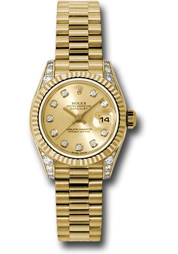 Pre-owned Rolex Yellow Gold Lady-Datejust — 179238