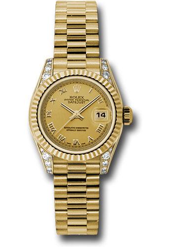 Pre-owned Rolex Yellow Gold Lady-Datejust — 179238