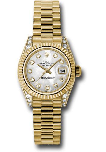 Pre-owned Rolex Yellow Gold Lady-Datejust — 179238