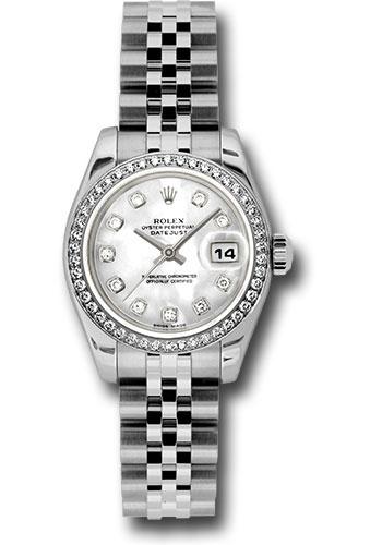 Pre-owned Rolex Steel and White — 179384
