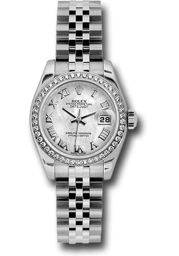 Pre-owned Rolex Steel and White — 179384