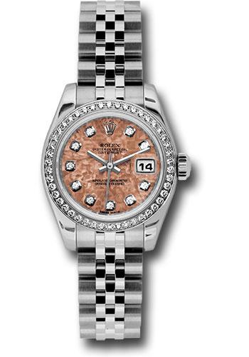 Pre-owned Rolex Steel and White — 179384