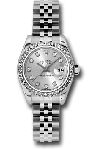 Pre-owned Rolex Steel and White — 179384