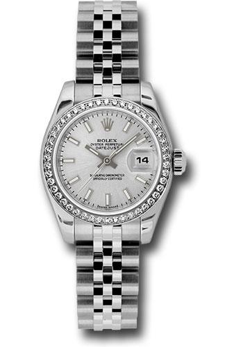 Pre-owned Rolex Steel and White — 179384