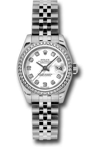Pre-owned Rolex Steel and White — 179384