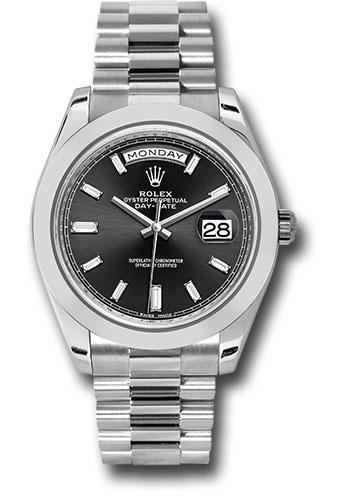 Pre-owned Rolex 950 Platinum Day-Date — 228206