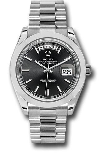 Pre-owned Rolex 950 Platinum Day-Date — 228206