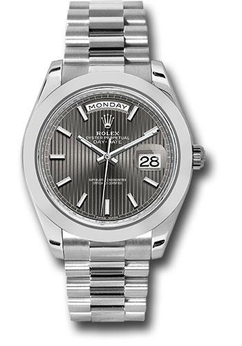 Pre-owned Rolex 950 Platinum Day-Date — 228206