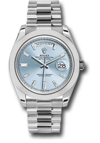 Pre-owned Rolex 950 Platinum Day-Date — 228206