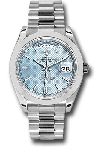 Pre-owned Rolex 950 Platinum Day-Date — 228206