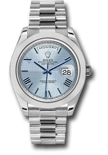 Pre-owned Rolex 950 Platinum Day-Date — 228206