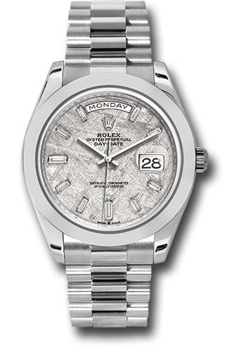 Pre-owned Rolex Rolex Platinum Day-Date — 228206
