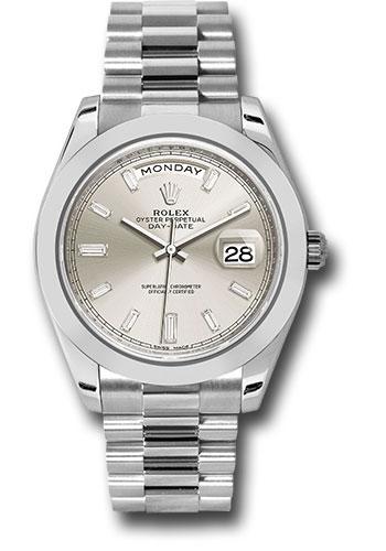 Pre-owned Rolex 950 Platinum Day-Date — 228206