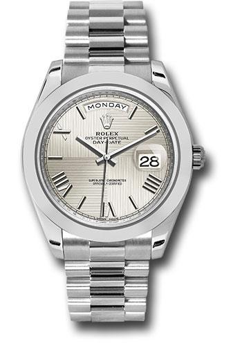 Pre-owned Rolex 950 Platinum Day-Date — 228206