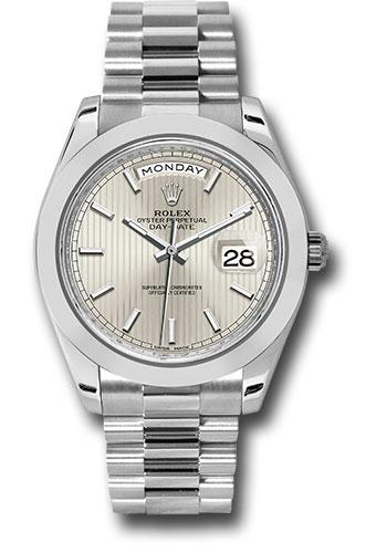 Pre-owned Rolex 950 Platinum Day-Date — 228206