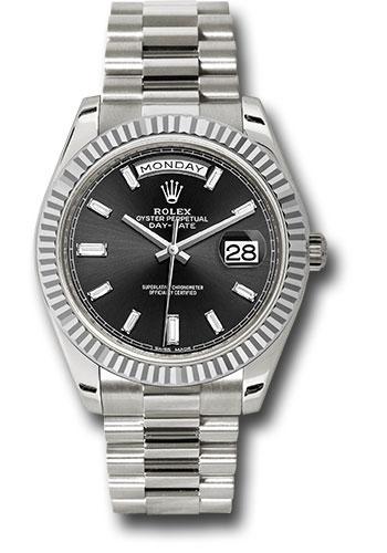 Pre-owned Rolex White Gold Day-Date — 228239