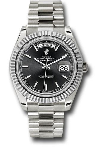 Pre-owned Rolex White Gold Day-Date — 228239