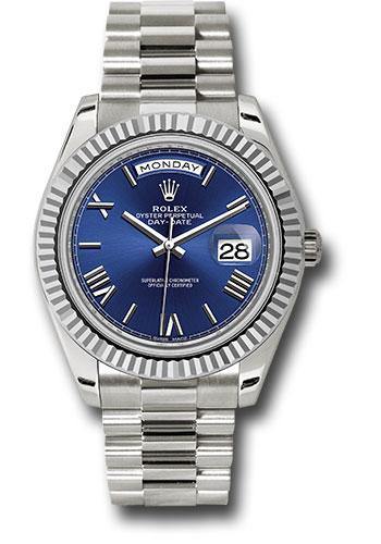 Pre-owned Rolex White Gold Day-Date — 228239