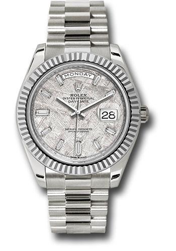 Pre-owned Rolex White Gold Day-Date — 228239