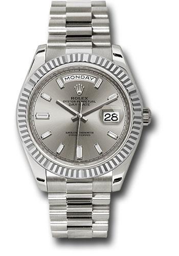 Pre-owned Rolex White Gold Day-Date — 228239