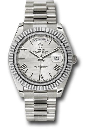 Pre-owned Rolex White Gold Day-Date — 228239