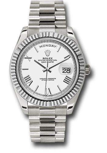 Pre-owned Rolex White Gold Day-Date — 228239
