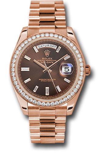 Pre-owned Rolex Everose Gold Day-Date — 228345RBR