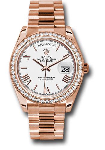 Pre-owned Rolex Everose Gold Day-Date — 228345RBR