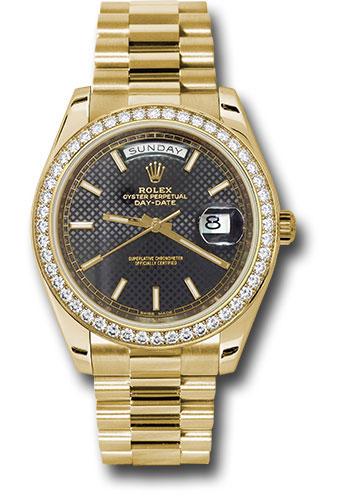 Pre-owned Rolex Yellow Gold Day-Date — 228348RBR